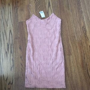 NWT Floral Eyelet Bodycon Dress F21